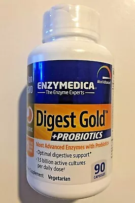 Enzymedica: Digest Gold 90 Capsules | Most Advanced Enzymes Probiotics • $24.99