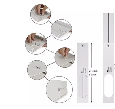 $12.49 • Buy Window Slid Kit Plate Panel Outlet Portable Air Conditioner 105cm 2pcs          