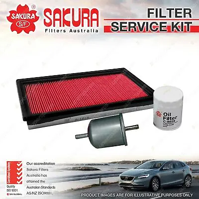 Sakura Oil Air Fuel Filter Service Kit For Nissan Navara D21 D22 NX NXR Coupe • $39.95