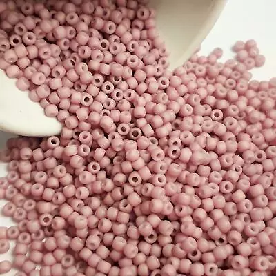 10g Opaque Pastel Frosted Plumeria Pink TOHO Japanese Seed Beads - 11/0-765 • £3.85