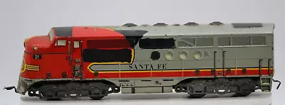 Marx Trains O Gauge Santa Fe #21 Tin Litho Non-Powered Diesel Engine As Is 1950s • $47.49