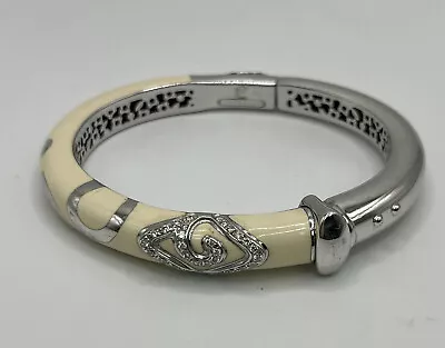 La Nouvelle Bague 18K White Gold And Diamond Bangle • $2800