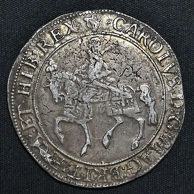 Charles I 1625-49 Halfcrown Tower Mint Mm Harp S.2771 N.2207 Brooker 310 • £329.95