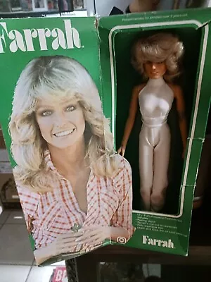 Farrah Fawcett 12 1/4  Poseable Doll 1977 Mego Corp In Box W/Cut-out Accessories • $19.49