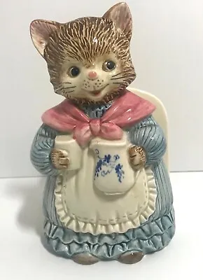 Vintage Otagiri Mrs Whiskers Kitty Cat Napkin Holder Japan Hand-painted • $11.99