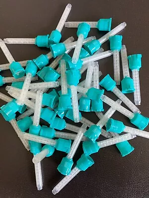 Dental HP Blue /TEAL Mixing Tips T-style Tips 6.5 Mm Impression Heavy Body 50/PK • $15.99