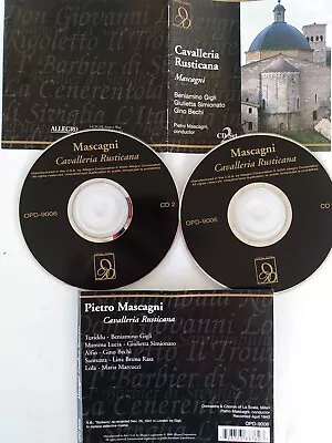 Mascagni  CAVALLERIA RUSTICANA- 2 Cd Set CD New Case Restored 2 Like New • $3.99