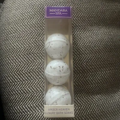 Mandara Spa Amber Heaven Luxury Bath Soaks Bombs 3x 50g • £8