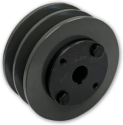 $49.06 • Buy 2 Groove Cast Iron Electric Motor Pulley Sheave 3.05 , Two Groove 3l 4l A Belts