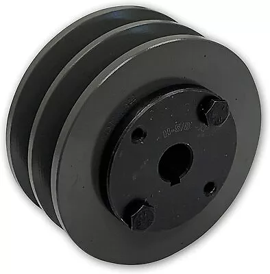 $49.06 • Buy 2 Groove Cast Iron Electric Motor Pulley Sheave 3.05 , Two Groove 3l 4l A Belts