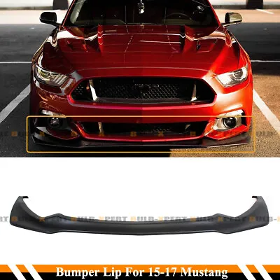 For 2015-17 Ford Mustang V2 Aggressive Front Bumper Lip Spoiler Splitter • $109.99