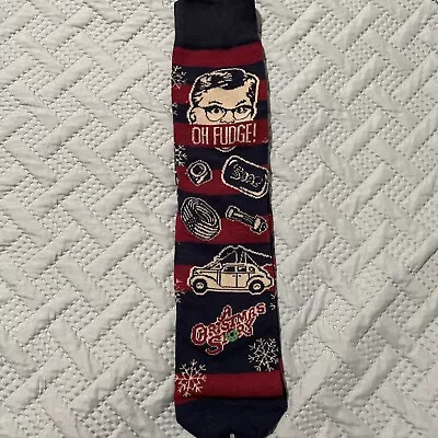 A Christmas Story  OH FUDGE  Christmas Novelty Socks Men’s Size 8-12 • $6