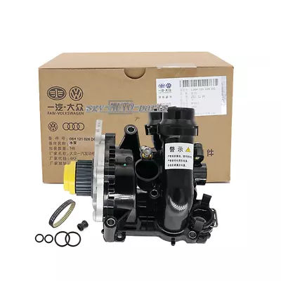 Water Pump Thermostat Assembly For Audi A4 A5 A6 VW Passat 1.8T 2.0T 06H121026 • $74.40