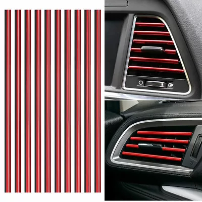 £3.58 • Buy 10pcs Car Interior Air Conditioner Outlet Decoration Stripes Cover Accessories