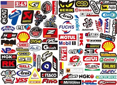 80Pc JDM Stickers Pack Car Motorcycle Racing Motocross Helmet ATV UTV Decals Lot • $8.99