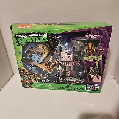 2016 Mega Bloks TMNT MIKEY PIZZERIA SHOWDOWN Ninja Turtles Playset Sealed  MIB • $24.95