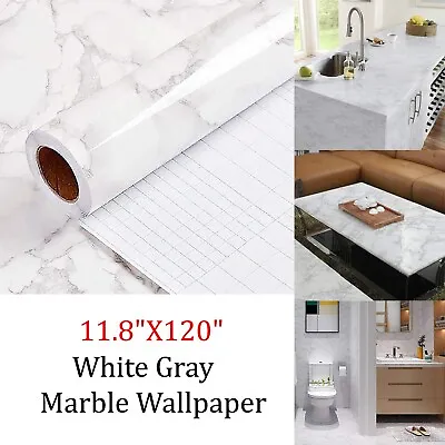 Marble Contact Paper Self Adhesive Peel & Stick Wallpaper PVC Kitchen Countertop • $8.99