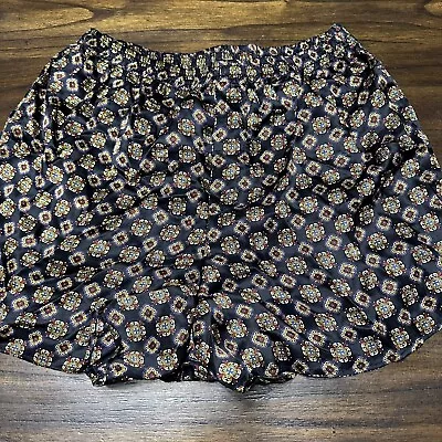 Vintage Accents Isaac Zelcer Floral Silk Boxer Shorts NEW With Tags Medium 90s • $29.99