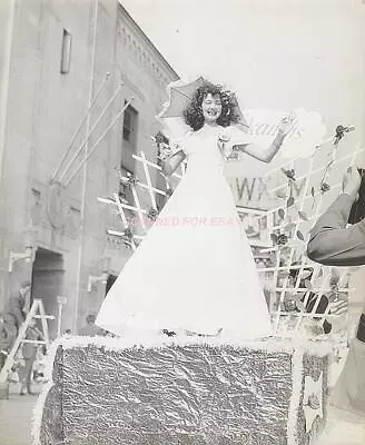 Miss America 1946 Contestant Rebecca McCall Miss Arkansas In Parade Float Photo • $5