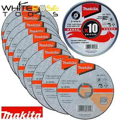 Makita Cutting Slitting Disc Angle Grinder Aluminium Weld 115 X 1.2mm 10pc Tin • £10.65