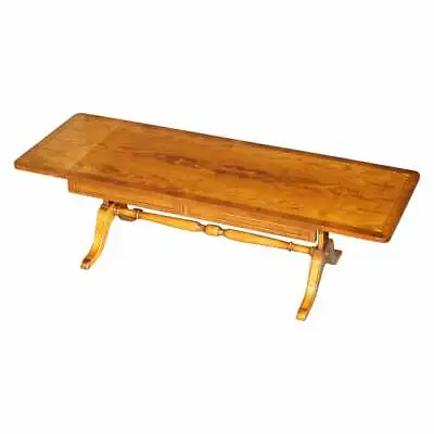 Sublime Vintage Bevan Funnell Extending Burr Yew Wood Coffee Table Part Of Suite • £1350