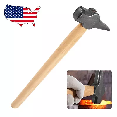 For Making Knives Forging Pliers Metal Working Tool Cross Peen Blacksmith Hammer • $56.99