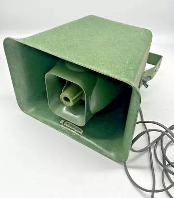 Vintage University Model MLC 15 Watt - 8 Ohm Loud Speaker Horn GREEN Fiberglass • $139.99