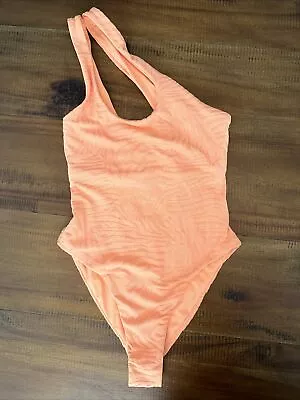 MSRP $169 L*Space Womens Phoebe One Piece Swimsuit Orange Textured Size 6 Small • $39