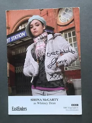Shona McGarty  Autograph Signed Photograph /Whitney Dean Eastenders TV Star • £6