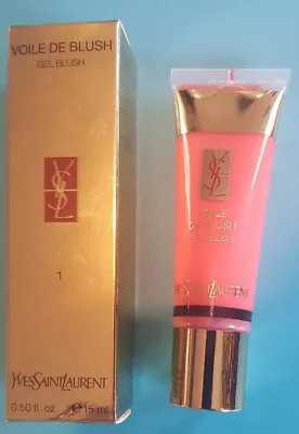 RRP £28 New Boxed Yves Saint Laurent YSL Voile De Blush Gel N°1 Voile Carmin. • £57.98