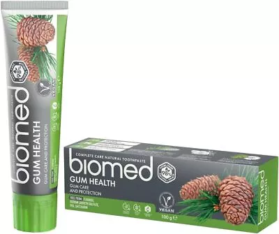 Biomed Natural Toothpaste 100g - Superwhite Charcoal Citrus Fresh Gum Health • £5.29