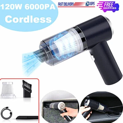 $13.39 • Buy 120W Powerful Wireless Handheld Vacuum Cleaner Mini Portable Car Vacuum Cleaner