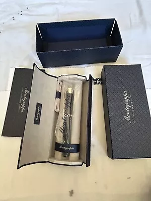 Montegrappa Celluloid Fountain Pen 18K Broad Nib-Mint • $779