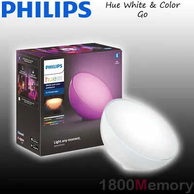 $189 • Buy Philips Hue White & Color Ambiance Go LED Portable Lamp Rechargeable Battery