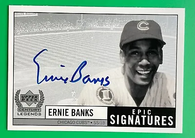 1999 Upper Deck Epic Signatures Ernie Banks Autograph NM+ Auto Chicago Cubs HOF • $99.99