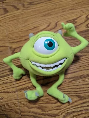 Monsters Inc Mike Wazowski 8  Plush Stuffed Toy Vintage 2001 Disney Pixar Hasbro • $14