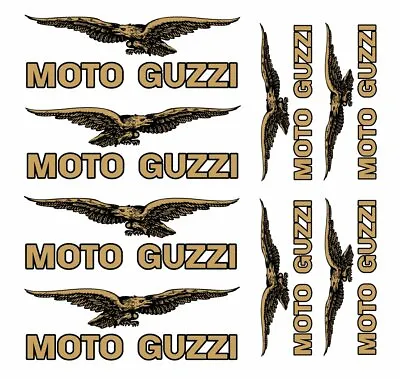 FE Kit MOTO GUZZI Decal Sticker Set GOLD SILVER WHITE /921 • $16.05