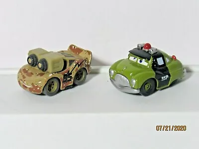 Pixar Cars Mini Adventures Sarge's Boot Camp Lightning Mcqueen MP Sheriff Lot • $7.95