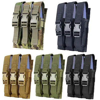 Condor MA37 Tactical MOLLE Triple Rifle Pistol Universal Long Magazine Pouch • $18.95