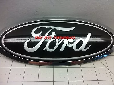 Ford F150 Emblem Overlay Decal 2021 2022 2023     SILVER METALLIC • $23