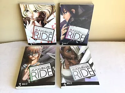 Lot Of 4 PB 2010 Maximum Ride The Manga James Patterson Volume 1-4 Yen Press • $20.99