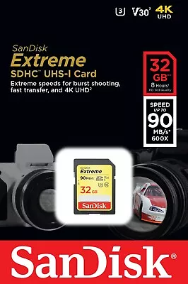 £11.99 • Buy 32GB SD SanDisk Memory Card For Canon Powershot A810 Digital Camera