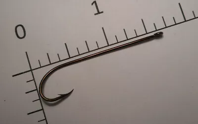 Mustad #3 Fly Salmon Bass Hooks Carlisle Point Curved In Ringed Bronzed 93400 • $14.99