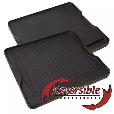 Cast Iron Reversible Griddle And Grill Cook Top CGG16B • $33.50