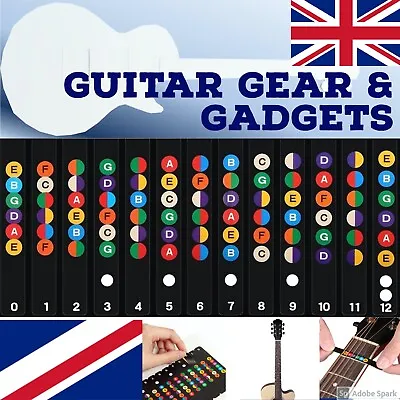 £2.65 • Buy Guitar Accessories Scales Sticker Fretboard Note Decal Begin Learn Practice Tool