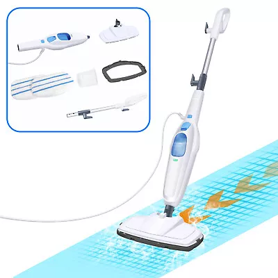 Floor Care Steam Mop Hard Floor Cleaner With 400ml Water Tank Corded White • $70.80