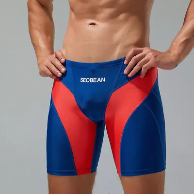 2023 New Seobean Mens Low Rise Color Block Swimwear Long Vortex Swimwear • $8.98