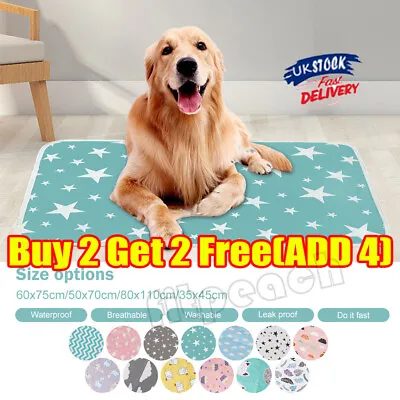 £3.99 • Buy Washable Pee Pads Mats Puppy Training Pad Toilet Wee Cat Dog Pet.Supplies.NEW UK