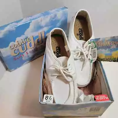 Cobbie Cuddlers Vintage 8.5 Wide White Leather Shoes NOS Nurse Prop • $35