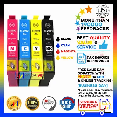 8x YYUDA Non-OEM 29 XL 29XL Ink Alternative For Epson XP-235 XP-432 Printer • $13.10